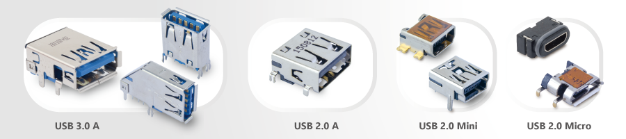  USB2.0 USB3.0 Connectors